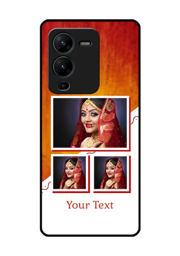 Vivo V25 Pro 5G Custom Glass Phone Case - Wedding Memories Design