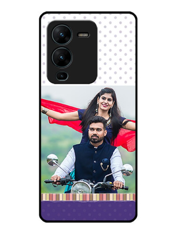 Custom Vivo V25 Pro 5G Photo Printing on Glass Case - Cute Family Design