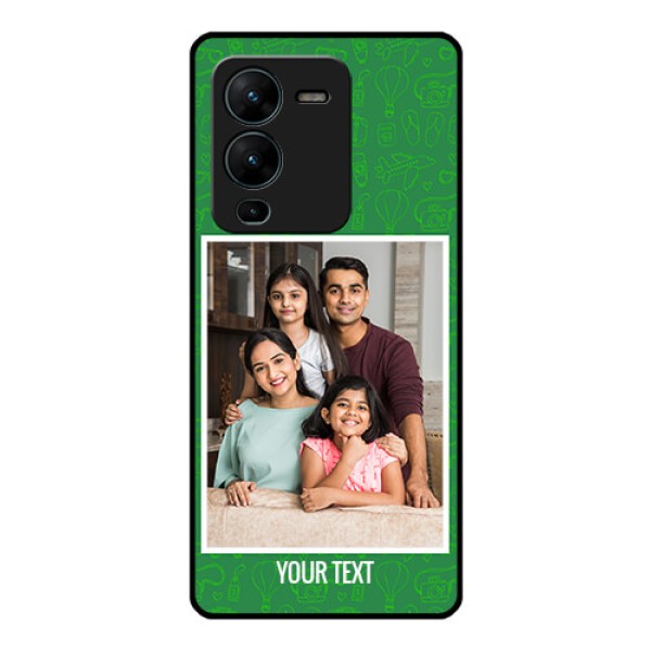 Vivo V25 Pro 5G Personalized Glass Phone Case - Picture Upload Design