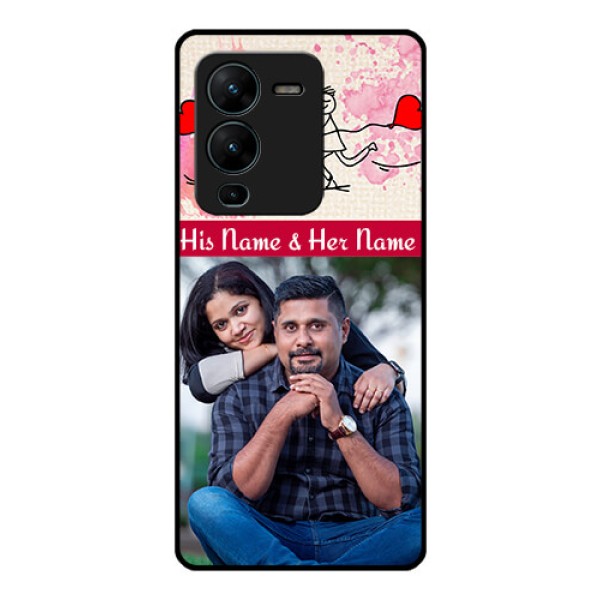 Vivo V25 Pro 5G Photo Printing on Glass Case - You and Me Case Design