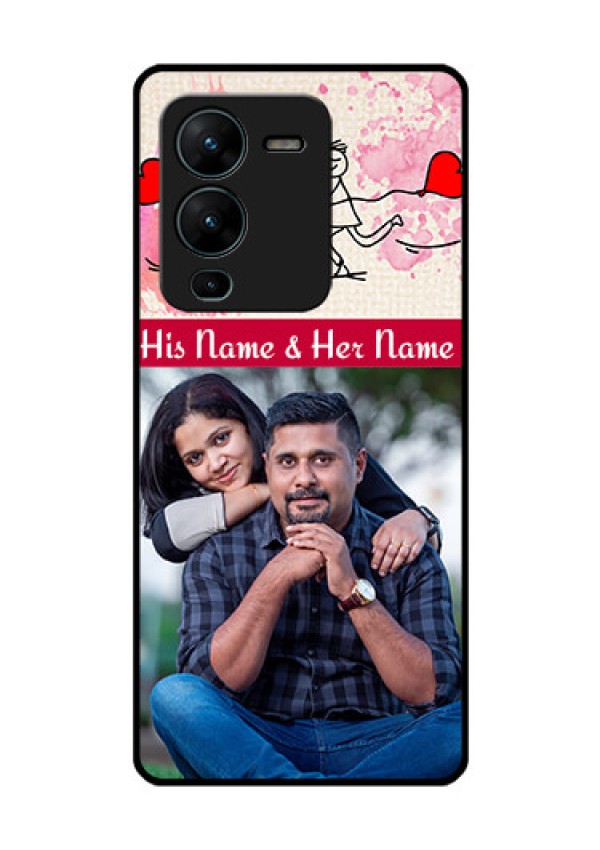 Vivo V25 Pro 5G Photo Printing on Glass Case - You and Me Case Design