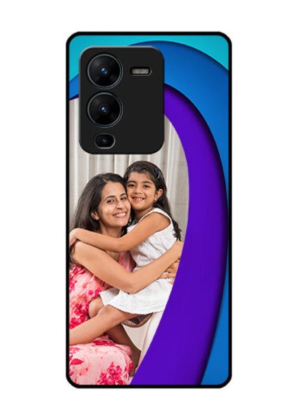 Vivo V25 Pro 5G Photo Printing on Glass Case - Simple Pattern Design