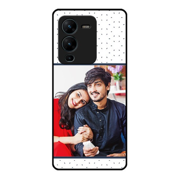 Vivo V25 Pro 5G Personalized Glass Phone Case - Premium Dot Design