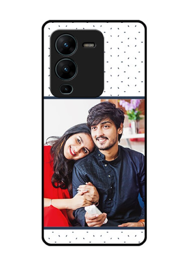 Vivo V25 Pro 5G Personalized Glass Phone Case - Premium Dot Design