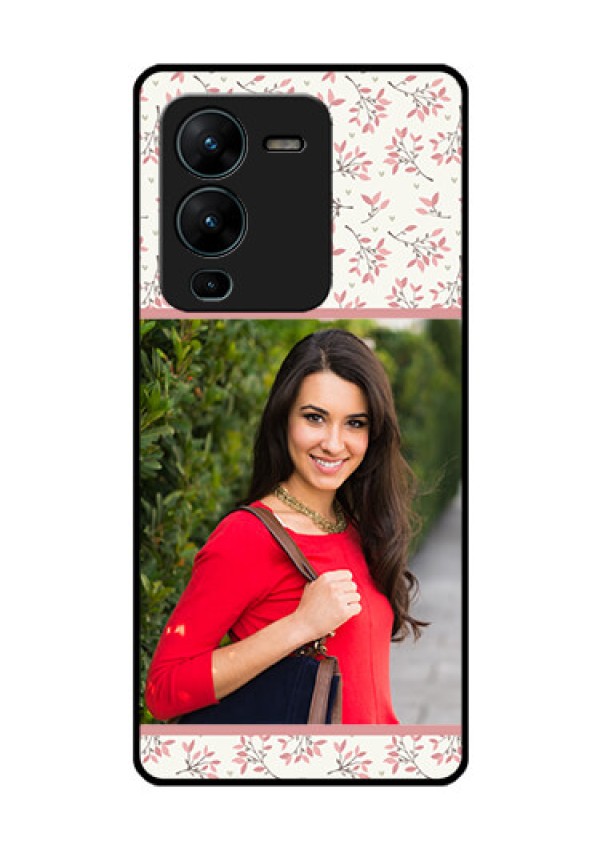Vivo V25 Pro 5G Custom Glass Phone Case - Premium Floral Design