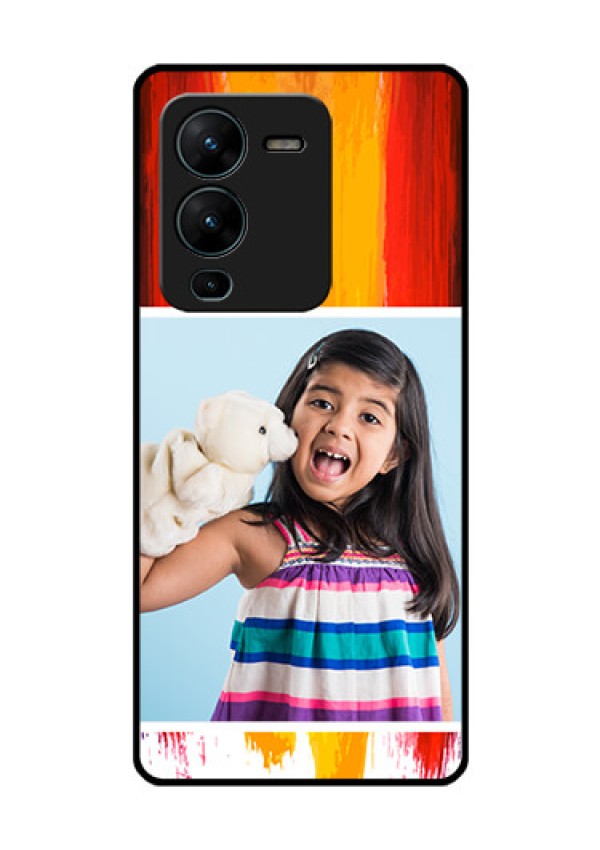 Vivo V25 Pro 5G Personalized Glass Phone Case - Multi Color Design