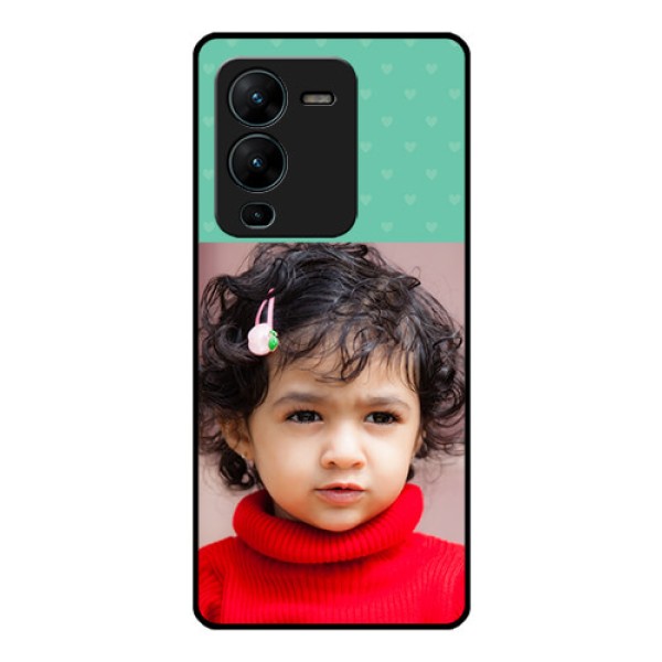 Vivo V25 Pro 5G Custom Glass Phone Case - Lovers Picture Design