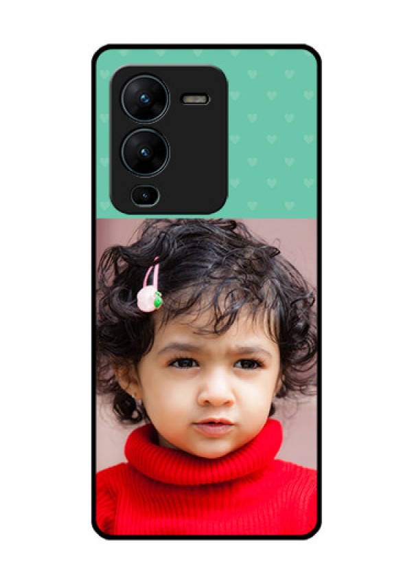 Vivo V25 Pro 5G Custom Glass Phone Case - Lovers Picture Design