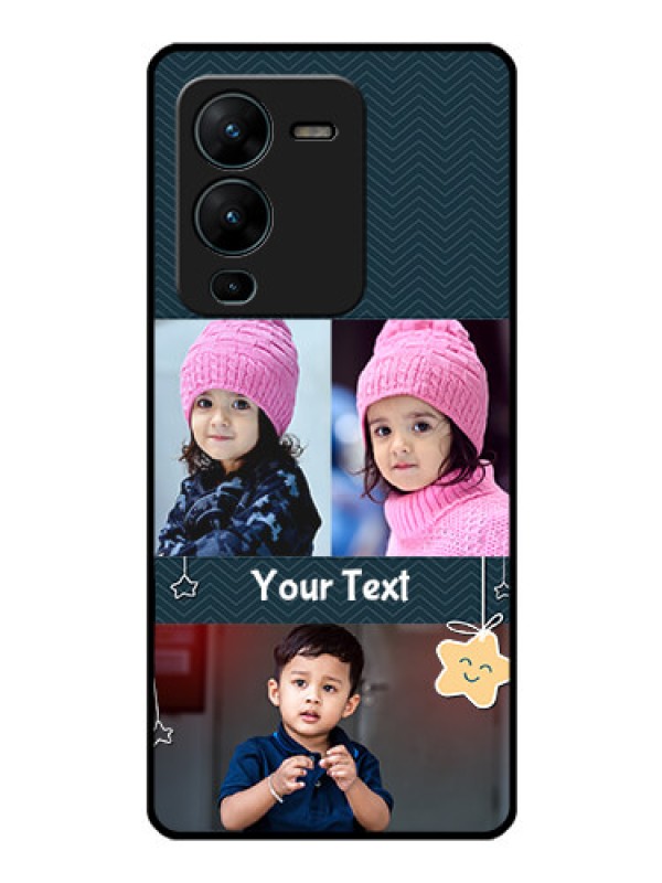 Custom Vivo V25 Pro 5G Custom Glass Mobile Case - Hanging Stars Design