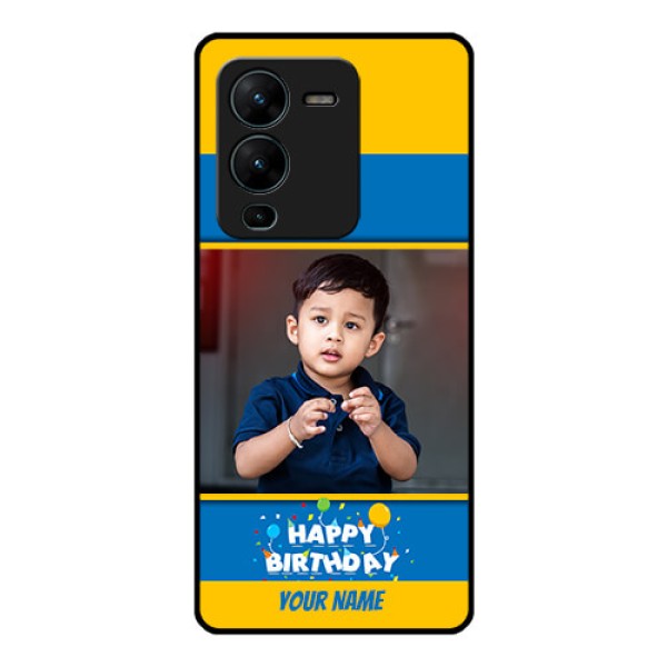 Vivo V25 Pro 5G Custom Glass Mobile Case - Birthday Wishes Design