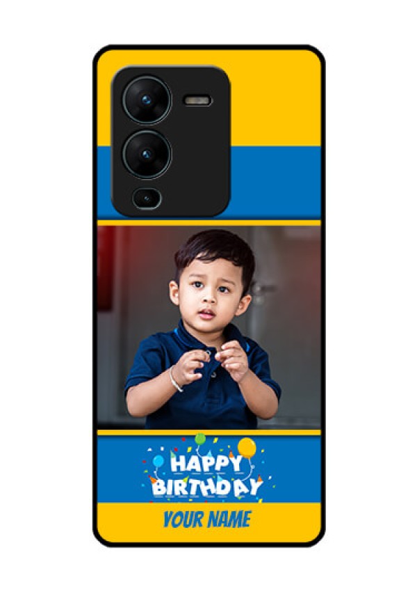 Vivo V25 Pro 5G Custom Glass Mobile Case - Birthday Wishes Design