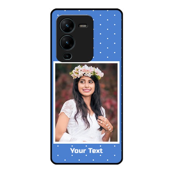 Vivo V25 Pro 5G Photo Printing on Glass Case - Polka dots design