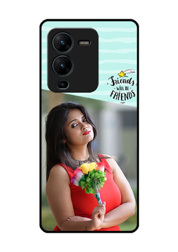 Vivo V25 Pro 5G Custom Glass Phone Case - Friends Picture Icon Design