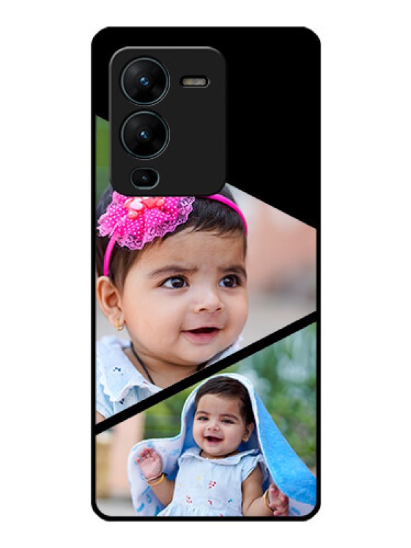 Custom Vivo V25 Pro 5G Custom Glass Phone Case - Semi Cut Design