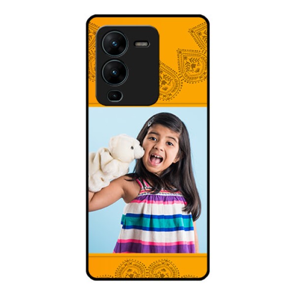 Vivo V25 Pro 5G Personalized Glass Phone Case - Photo Wedding Design