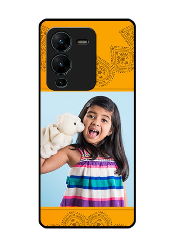 Vivo V25 Pro 5G Personalized Glass Phone Case - Photo Wedding Design