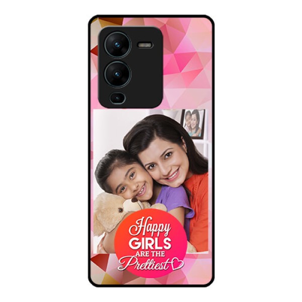 Vivo V25 Pro 5G Photo Printing on Glass Case - Abstract Triangle Design Vivo V25 Pro 5G Photo Printing on Glass Case - Abstract Triangle Design