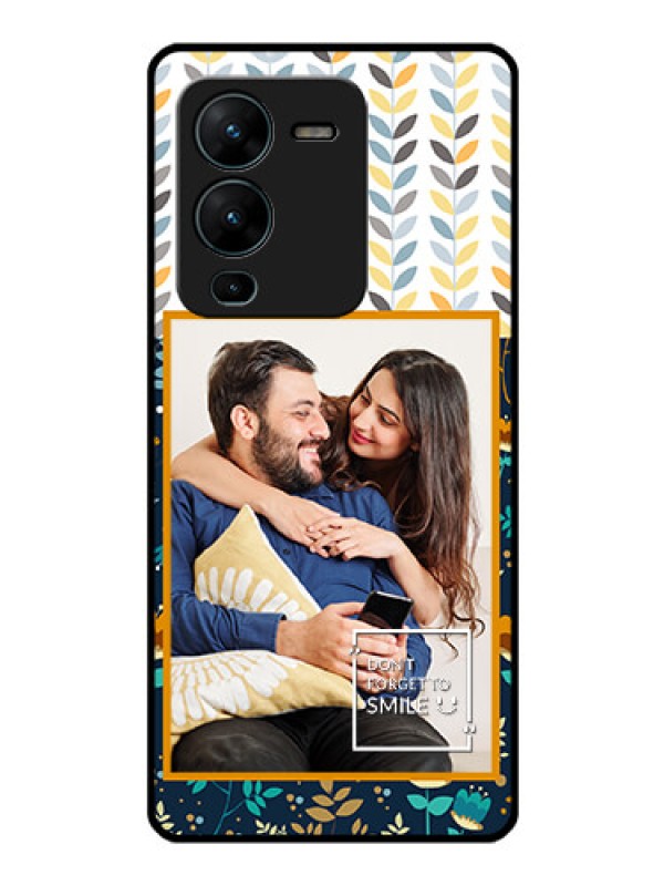 Custom Vivo V25 Pro 5G Custom Glass Mobile Case - Pattern Design