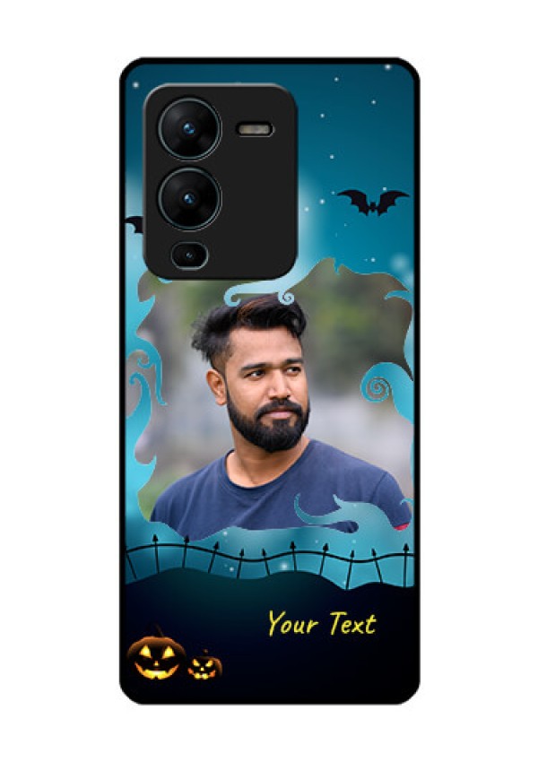 Vivo V25 Pro 5G Custom Glass Phone Case - Halloween frame design