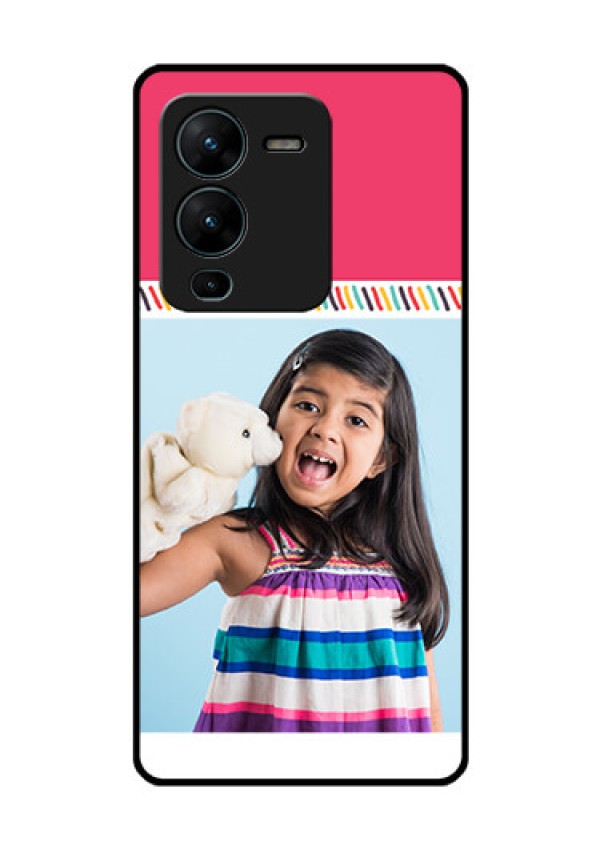 Vivo V25 Pro 5G Personalized Glass Phone Case - Line art design
