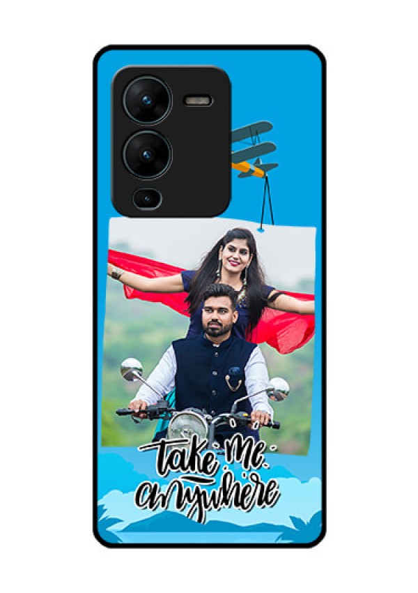 Vivo V25 Pro 5G Custom Glass Mobile Case - Traveller Design