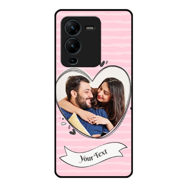 Vivo V25 Pro 5G Custom Glass Phone Case - Vintage Heart Design Vivo V25 Pro 5G Custom Glass Phone Case - Vintage Heart Design