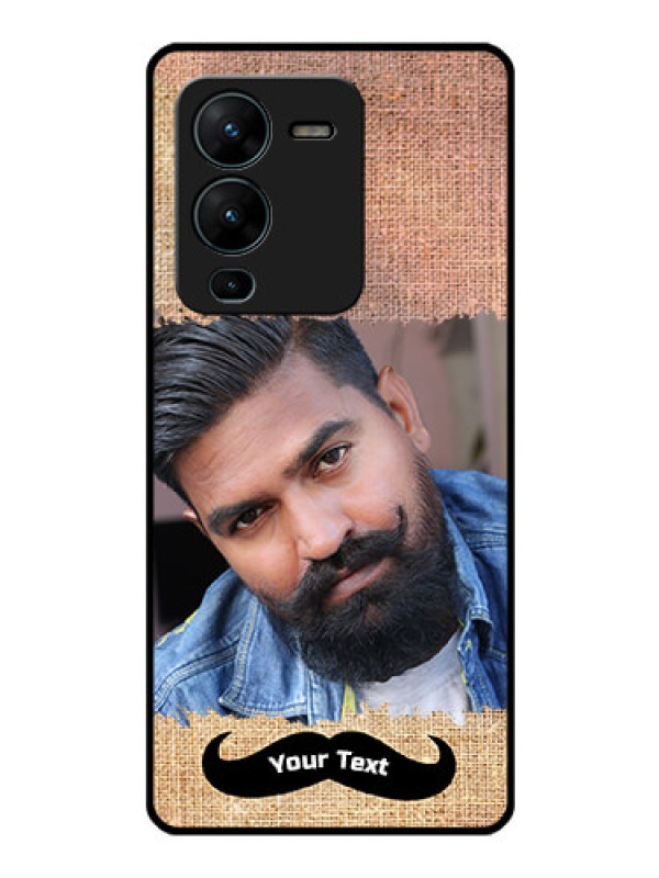 Custom Vivo V25 Pro 5G Personalized Glass Phone Case - with Texture Design