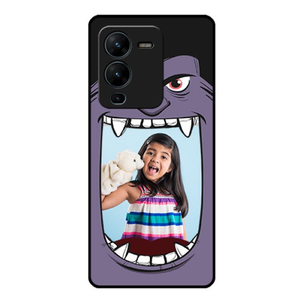 Vivo V25 Pro 5G Custom Glass Phone Case - Angry Monster Design Vivo V25 Pro 5G Custom Glass Phone Case - Angry Monster Design