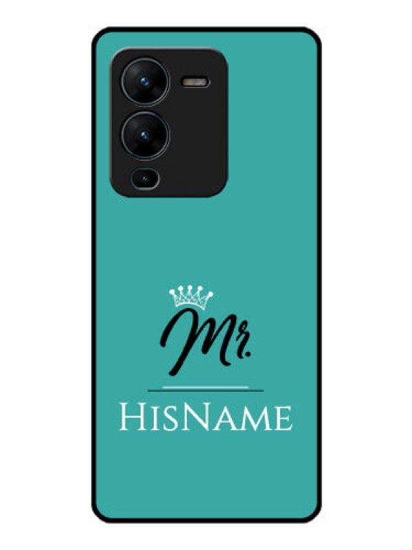 Custom Vivo V25 Pro 5G Custom Glass Phone Case Mr with Name