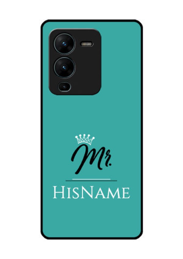 Vivo V25 Pro 5G Custom Glass Phone Case Mr with Name