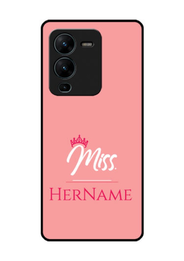Vivo V25 Pro 5G Custom Glass Phone Case Mrs with Name
