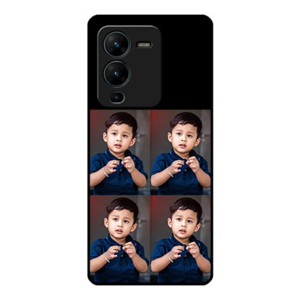Vivo V25 Pro 5G 4 Image Holder on Glass Mobile Cover