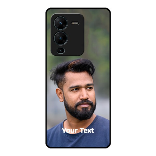 Vivo V25 Pro 5G Glass Mobile Cover: Photo with Text