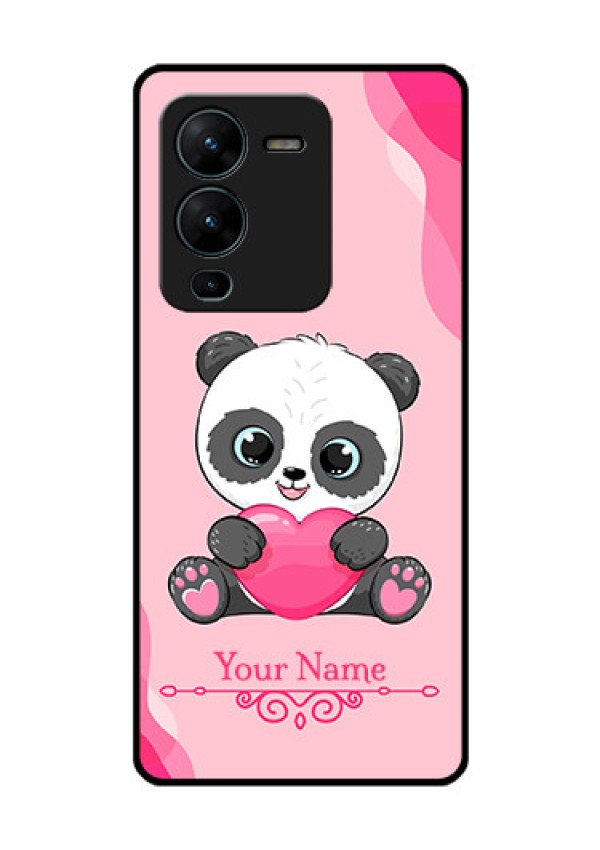 Vivo V25 Pro 5G Custom Glass Mobile Case - Cute Panda Design