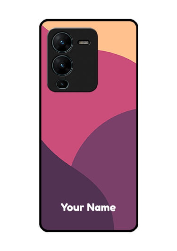 Vivo V25 Pro 5G Custom Glass Phone Case - Mixed Multi-colour abstract art Design