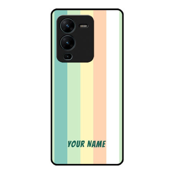 Vivo V25 Pro 5G Photo Printing on Glass Case - Multi-colour Stripes Design Vivo V25 Pro 5G Photo Printing on Glass Case - Multi-colour Stripes Design