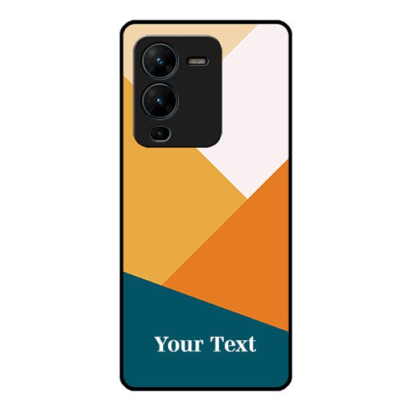 Vivo V25 Pro 5G Personalized Glass Phone Case - Stacked Multi-colour Design Vivo V25 Pro 5G Personalized Glass Phone Case - Stacked Multi-colour Design