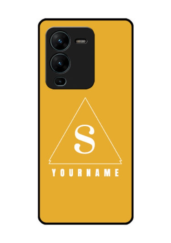 Vivo V25 Pro 5G Personalized Glass Phone Case - simple triangle Design