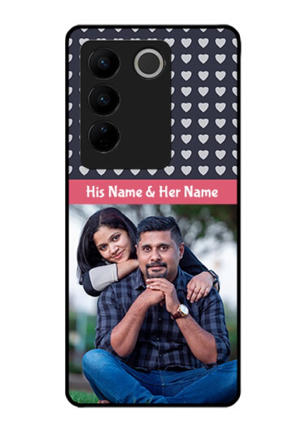 Vivo V27 Pro 5G Custom Glass Mobile Case - Love Symbols Design