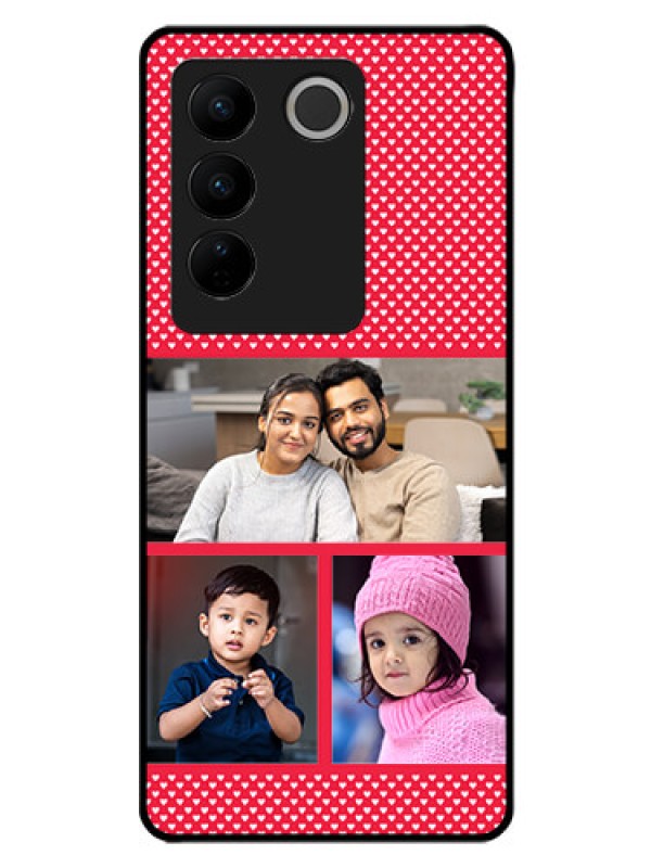 Custom Vivo V27 Pro 5G Personalized Glass Phone Case - Bulk Pic Upload Design