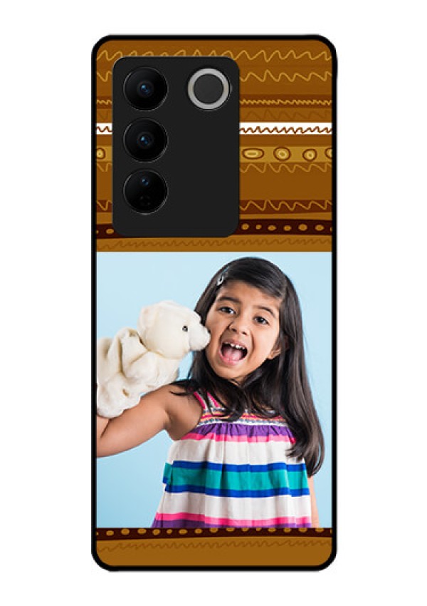 Vivo V27 Pro 5G Custom Glass Phone Case - Friends Picture Upload Design