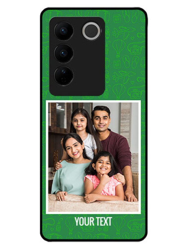 Custom Vivo V27 Pro 5G Personalized Glass Phone Case - Picture Upload Design