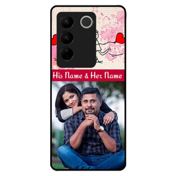 Vivo V27 Pro 5G Photo Printing on Glass Case - You and Me Case Design