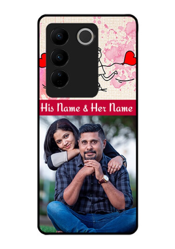 Vivo V27 Pro 5G Photo Printing on Glass Case - You and Me Case Design