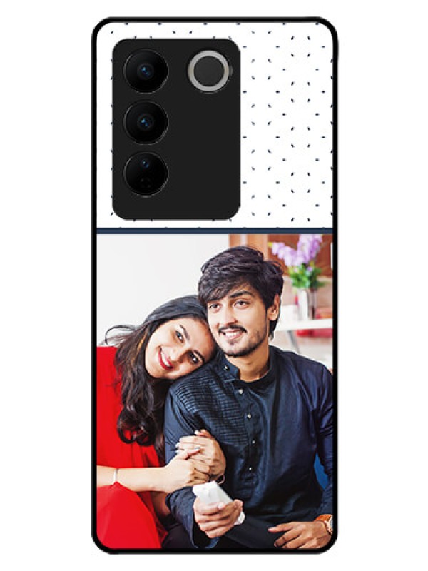Custom Vivo V27 Pro 5G Personalized Glass Phone Case - Premium Dot Design