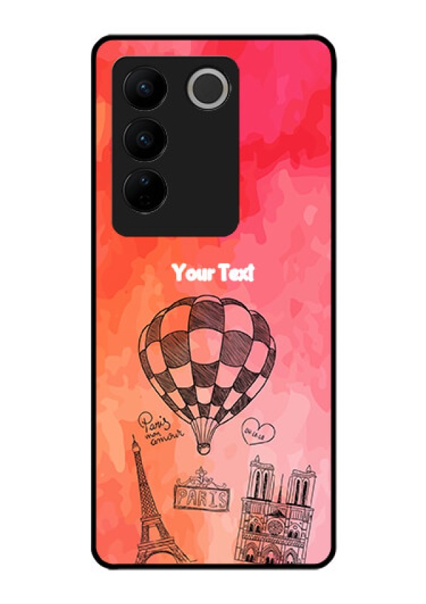 Vivo V27 Pro 5G Custom Glass Phone Case - Paris Theme Design
