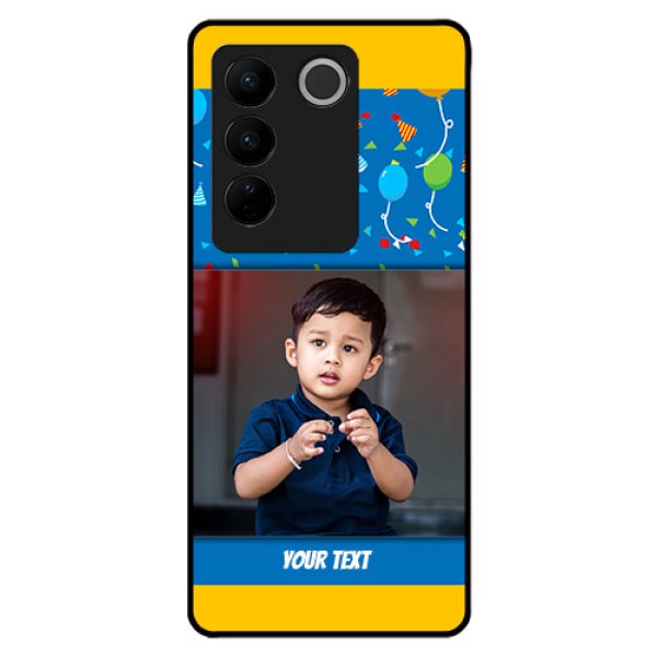 Vivo V27 Pro 5G Custom Glass Mobile Case - Birthday Wishes Design