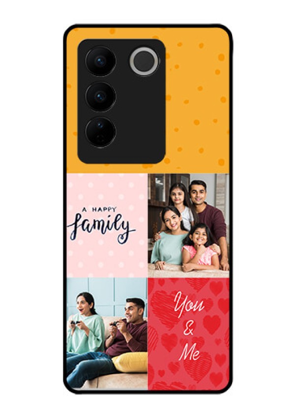 Vivo V27 Pro 5G Personalized Glass Phone Case - Images with Quotes Design