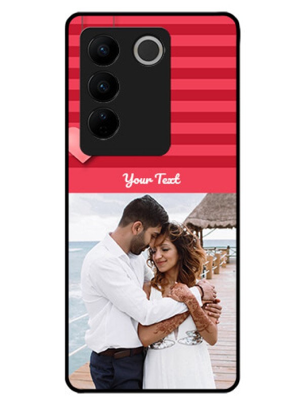 Custom Vivo V27 Pro 5G Custom Glass Phone Case - Valentines Day Design