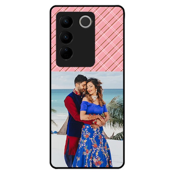 Vivo V27 Pro 5G Personalized Glass Phone Case - Together Forever Design